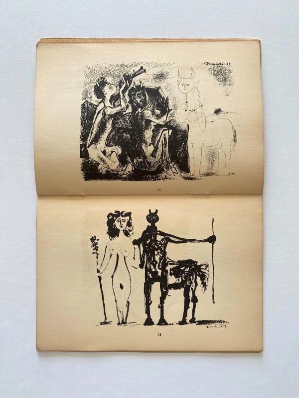 "PABLO PICASSO LITHOGRAPHS 1945-47" RARE 1947 MOURLOT LITHOGRAPH PRINT ART BOOK - 11