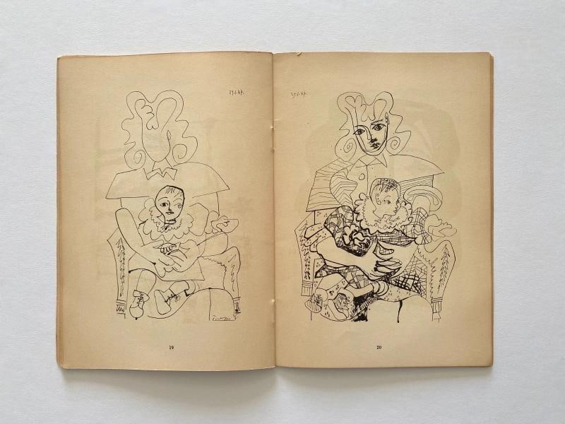 "PABLO PICASSO LITHOGRAPHS 1945-47" RARE 1947 MOURLOT LITHOGRAPH PRINT ART BOOK - 12