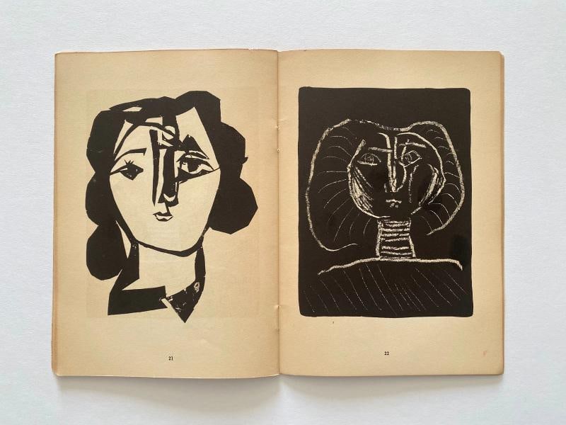 "PABLO PICASSO LITHOGRAPHS 1945-47" RARE 1947 MOURLOT LITHOGRAPH PRINT ART BOOK - 13