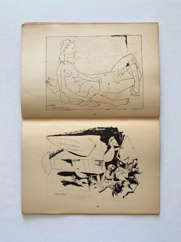 "PABLO PICASSO LITHOGRAPHS 1945-47" RARE 1947 MOURLOT LITHOGRAPH PRINT ART BOOK - 14