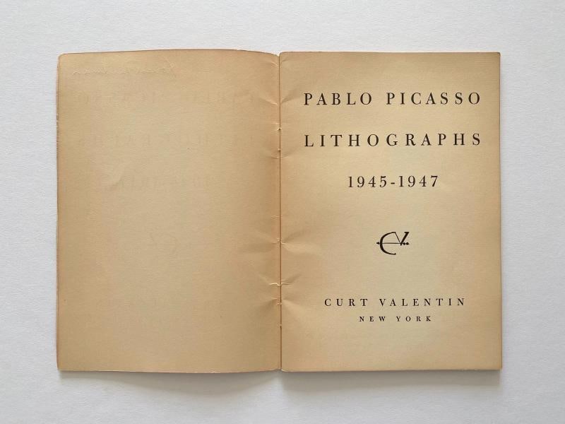 "PABLO PICASSO LITHOGRAPHS 1945-47" RARE 1947 MOURLOT LITHOGRAPH PRINT ART BOOK - 2