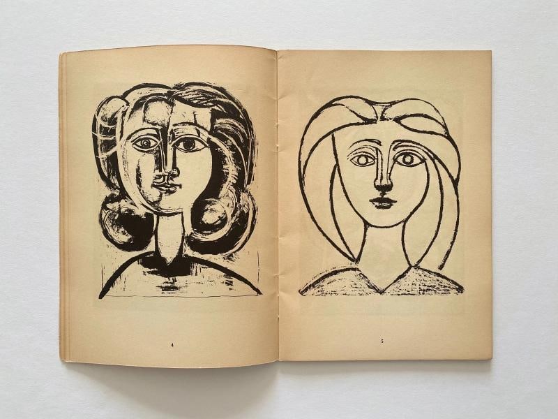 "PABLO PICASSO LITHOGRAPHS 1945-47" RARE 1947 MOURLOT LITHOGRAPH PRINT ART BOOK - 5