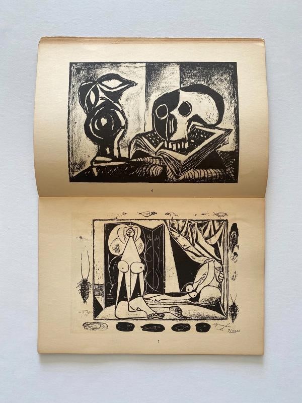 "PABLO PICASSO LITHOGRAPHS 1945-47" RARE 1947 MOURLOT LITHOGRAPH PRINT ART BOOK - 6