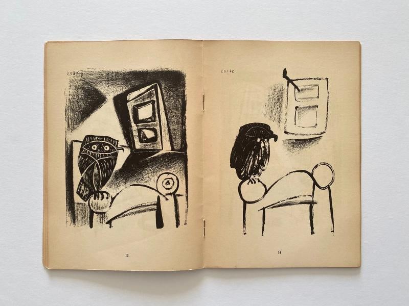 "PABLO PICASSO LITHOGRAPHS 1945-47" RARE 1947 MOURLOT LITHOGRAPH PRINT ART BOOK - 9