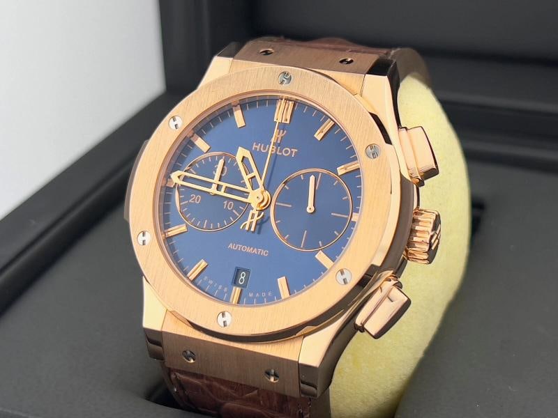 Hublot Classic Fusion Chronograph King Gold Blue 541.OX.7180.RX 18K Rose Gold - 3