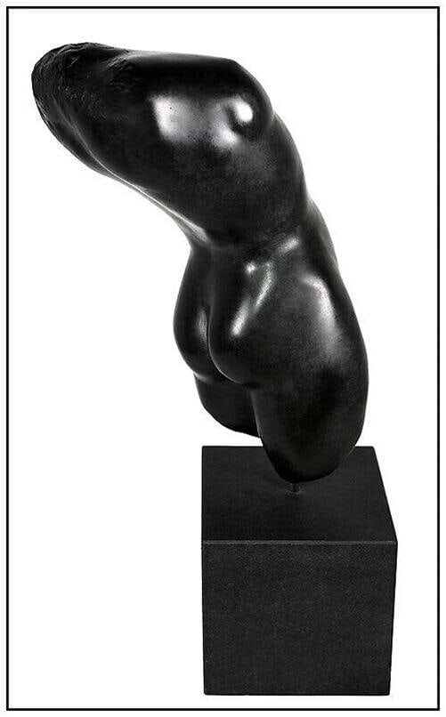 Anita Huffington Original Bronze Sculpture Dark Moonrise Female Figure Signed - 2