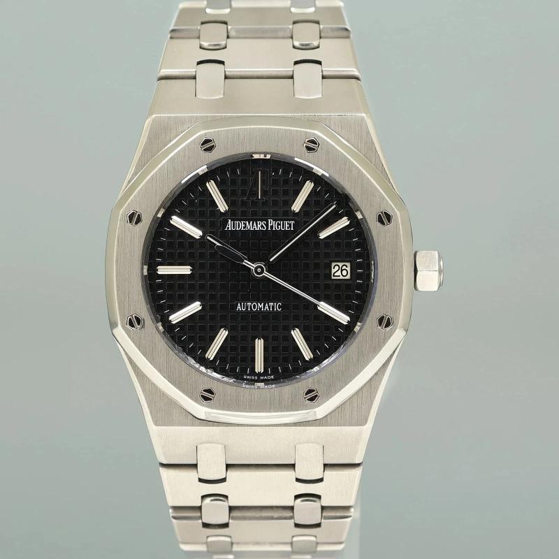 PAPERS MINT 15300ST Audemars Piguet Royal Oak Black 39mm Steel Date Watch Box - 2