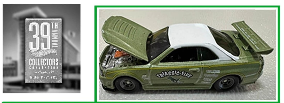 Dinner NISSAN SKYLINE GTR 2025 39th Hot Wheels Newsletter Convention W/ Sticker - 4