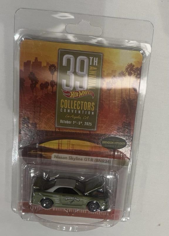 Dinner NISSAN SKYLINE GTR 2025 39th Hot Wheels Newsletter Convention W/ Sticker - 6