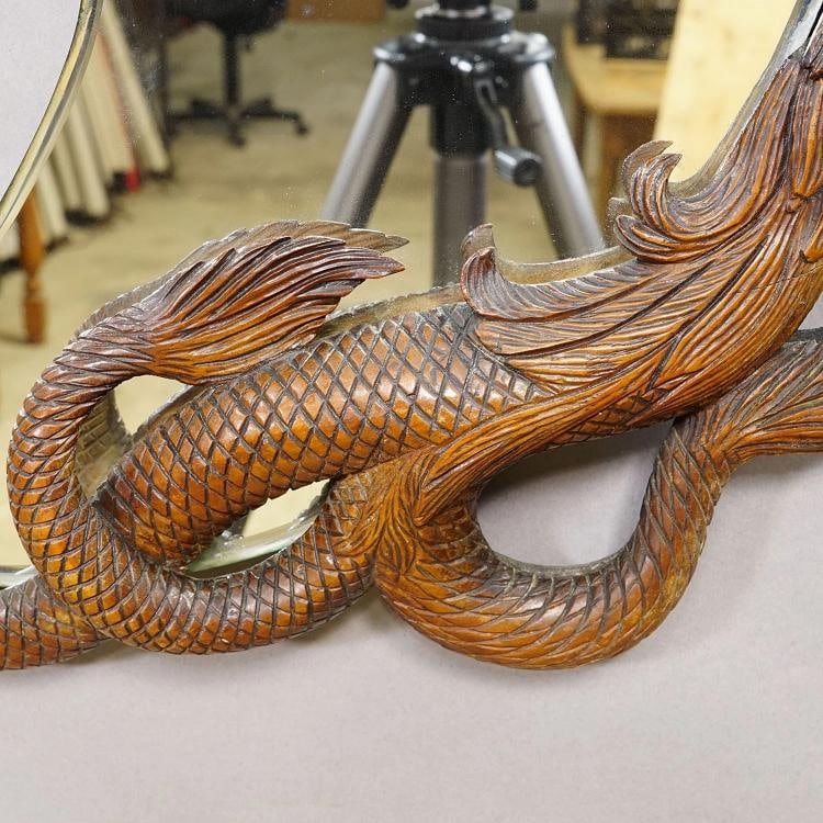 Victorian Mirror with Carved Dragon attr. to Gabriel Viardot ca. 1880 - 4