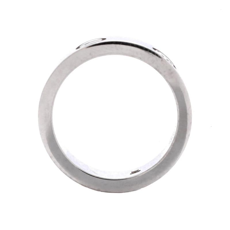 Cartier Love 3 Diamonds Band Ring 18K White Gold with Diamond - 2