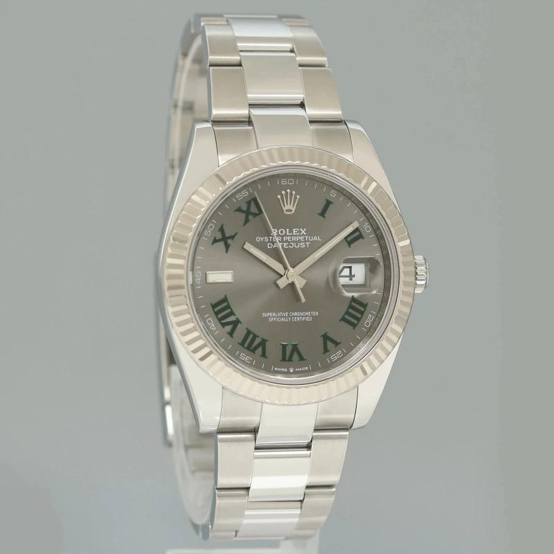 2026 NEW PAPERS Rolex DateJust 41 Wimbledon Dial Fluted Oyster Band 126334 Watch - 2