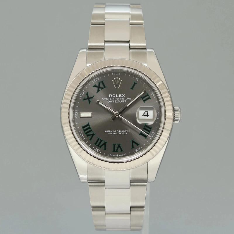 2026 NEW PAPERS Rolex DateJust 41 Wimbledon Dial Fluted Oyster Band 126334 Watch - 3