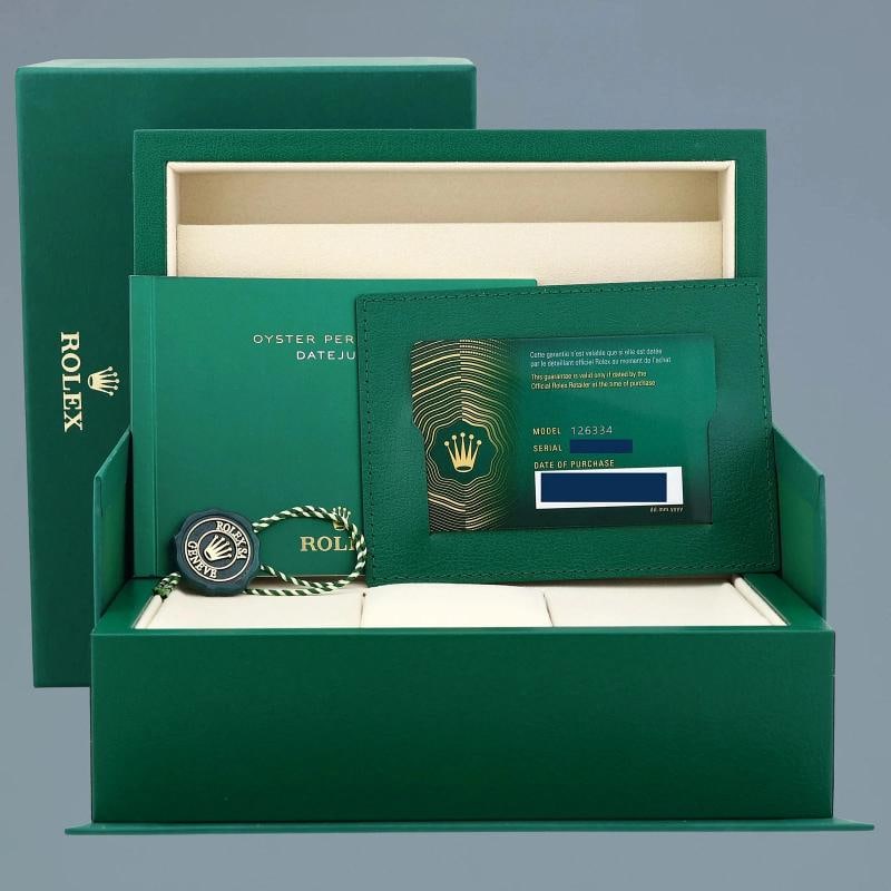2026 NEW PAPERS Rolex DateJust 41 Wimbledon Dial Fluted Oyster Band 126334 Watch - 7