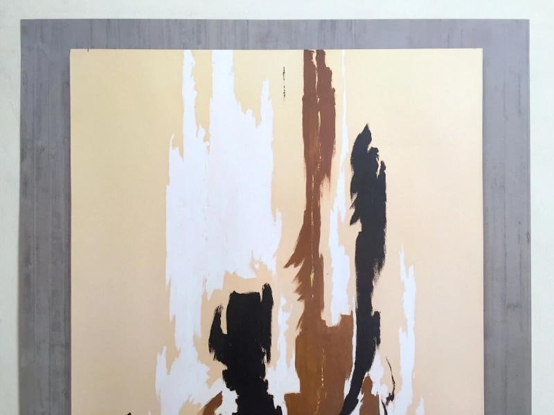 CLYFFORD STILL ABSTRACT EXPR RARE LITHOGRAPH PRINT EXHBTN POSTER " PH -23 " 1944 - 2