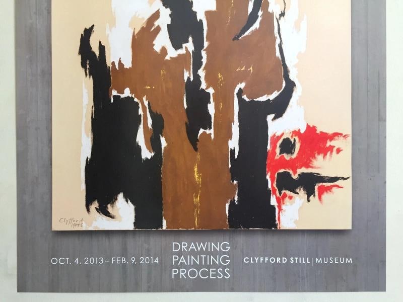 CLYFFORD STILL ABSTRACT EXPR RARE LITHOGRAPH PRINT EXHBTN POSTER " PH -23 " 1944 - 3