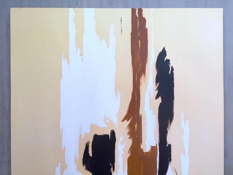 CLYFFORD STILL ABSTRACT EXPR RARE LITHOGRAPH PRINT EXHBTN POSTER " PH -23 " 1944 - 4