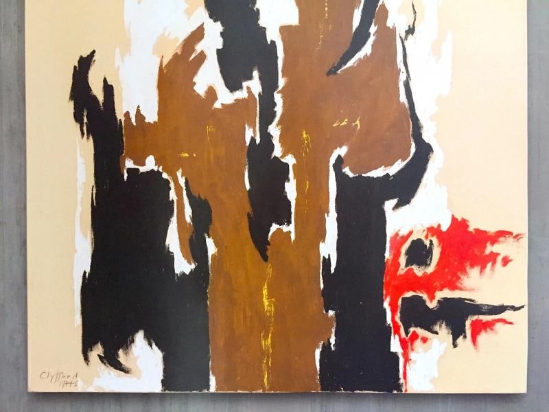 CLYFFORD STILL ABSTRACT EXPR RARE LITHOGRAPH PRINT EXHBTN POSTER " PH -23 " 1944 - 5