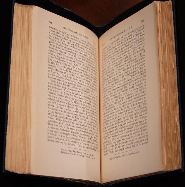 Henry Charles Lea / 1906 History of the Inquisition of Spain First Edition Fine - 8