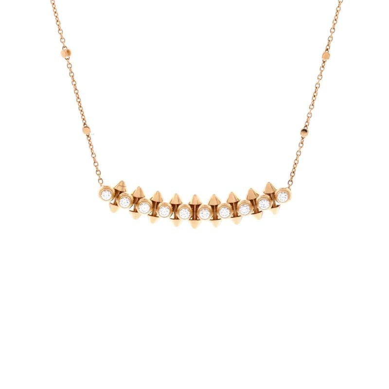 Cartier Clash de Cartier Pendant Necklace 18K Rose Gold with Diamonds: Condition: Pre-owned - Good,Brand: Cartier,Main Stone: Diamond,Metal: 18K Rose Gold,Metal Purity: 18K,Style: Pendant,Type: Necklace,Color: Rose Gold,Material: 18K Rose Gold, Diamond Condition: Excelle