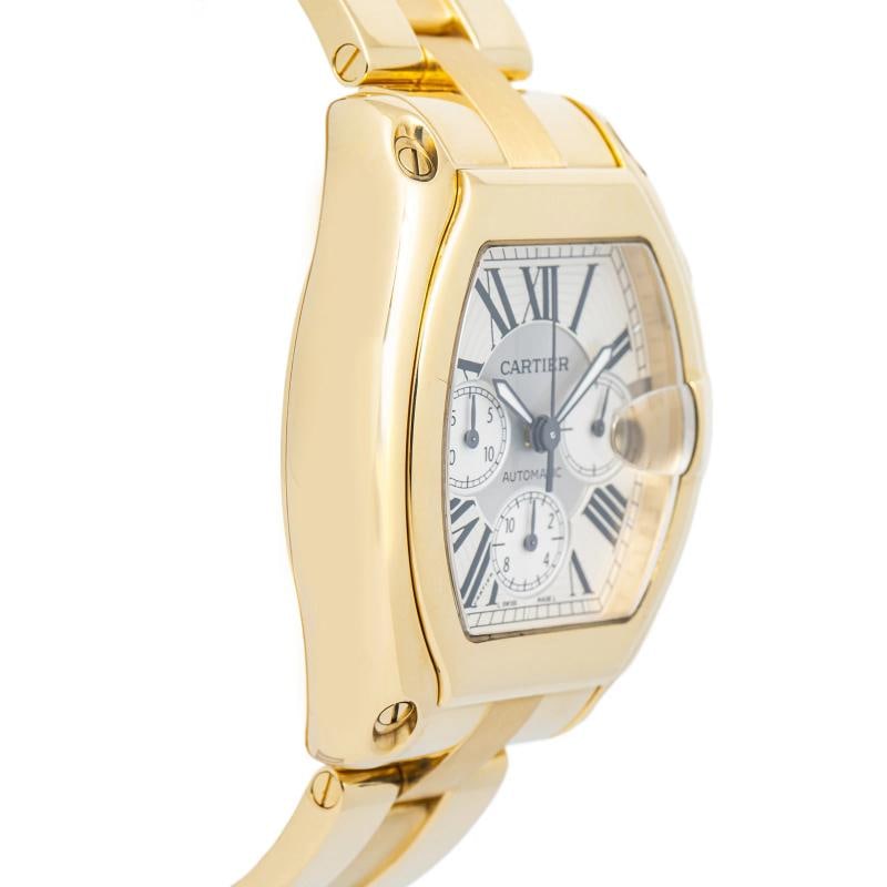 Cartier Roadster W62021Y2 2003 Completed 18K YG Silver Dial Men's Watch 43mm - 4