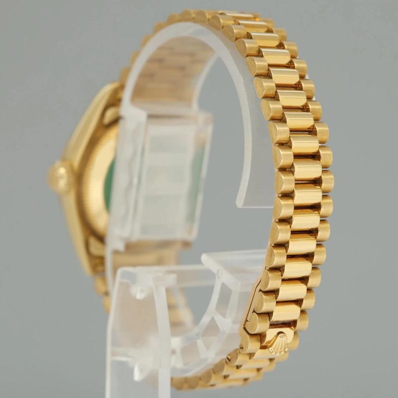 PAPERS Factory Diamond Ladies 69178 Rolex DateJust President 26mm Yellow Gold - 4
