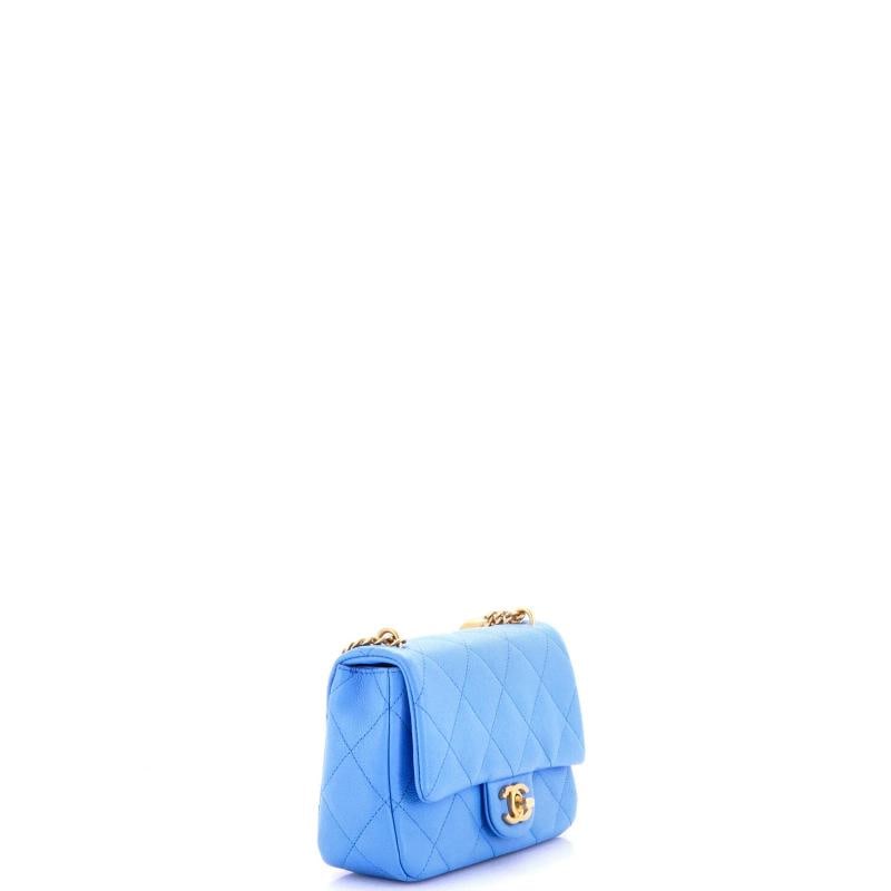 Chanel Sweet Heart Chain Flap Bag Quilted Caviar Mini - 2