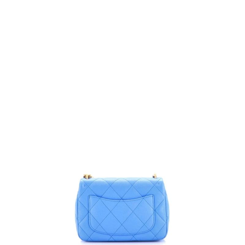 Chanel Sweet Heart Chain Flap Bag Quilted Caviar Mini - 3