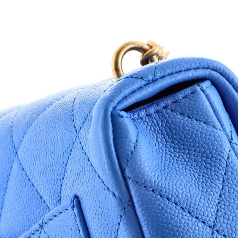Chanel Sweet Heart Chain Flap Bag Quilted Caviar Mini - 6