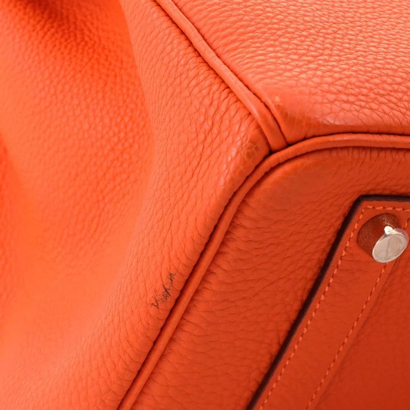Hermes Birkin Handbag Orange Togo with Gold Hardware 35 - 8