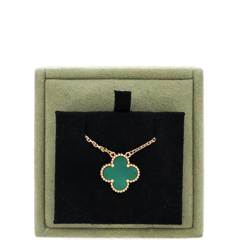 Van Cleef & Arpels Vintage Alhambra Pendant Necklace 18K Yellow Gold - 2