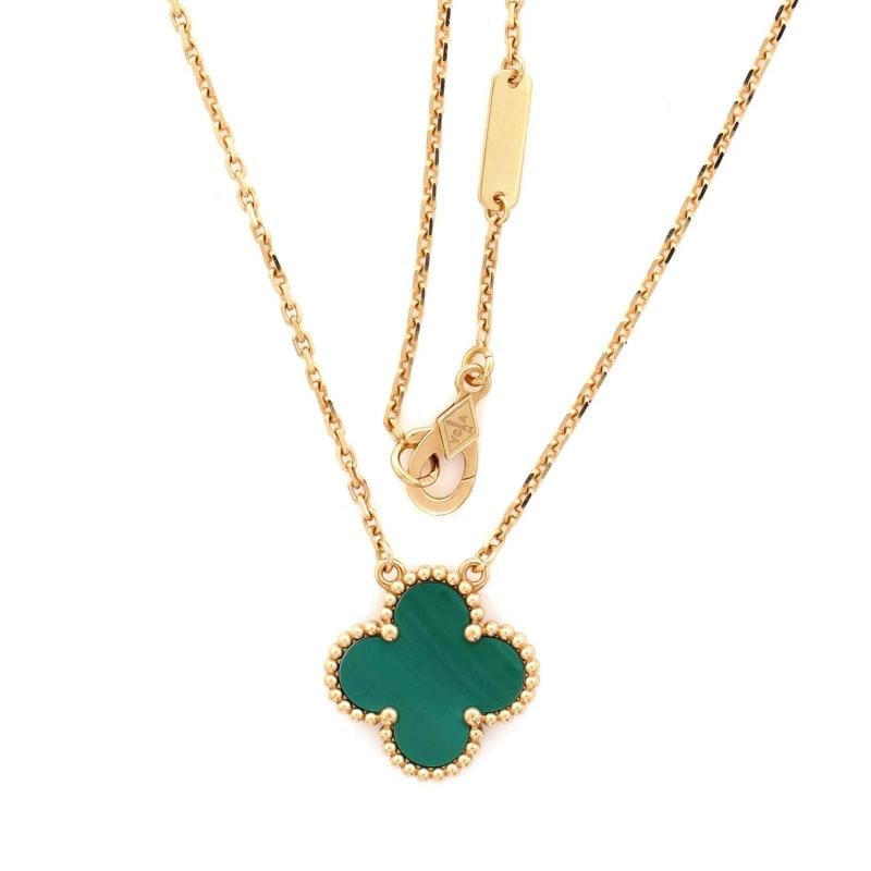 Van Cleef & Arpels Vintage Alhambra Pendant Necklace 18K Yellow Gold - 3