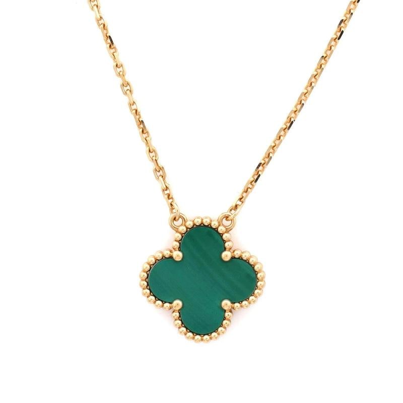 Van Cleef & Arpels Vintage Alhambra Pendant Necklace 18K Yellow Gold - 4