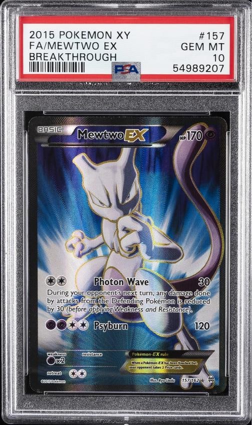 2015 POKEMON XY BREAKTHROUGH #157 FULL ART/MEWTWO EX PSA 10: Condition: Graded - PSA 10: Professionally graded ,Graded: Yes,Set: 2015 POKEMON XY BREAKTHROUGH,Game: PokÃƒÂ©mon TCG,Character: FULL ART/MEWTWO EX,Card Name: FULL ART/MEWTWO EX,Gr