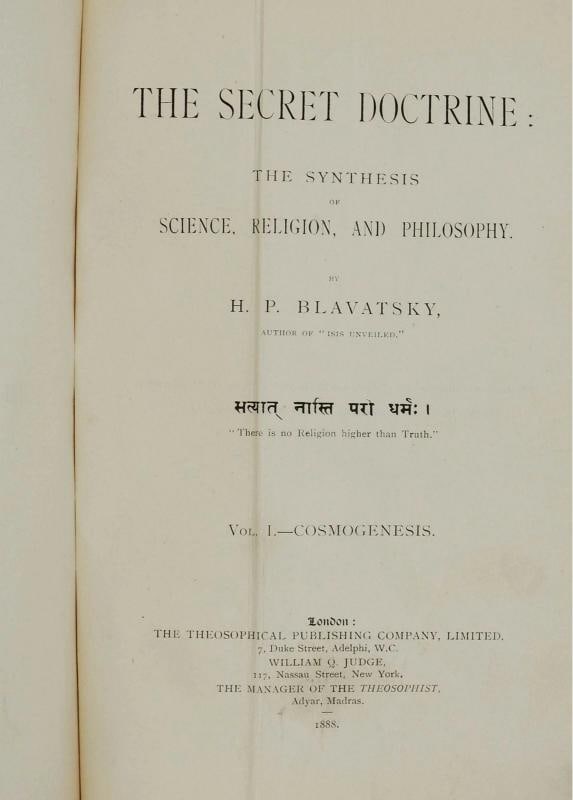 The Secret Doctrine ~ by HELENA BLAVATSKY ~ First Edition ~ 1st Printing 1888 - 6