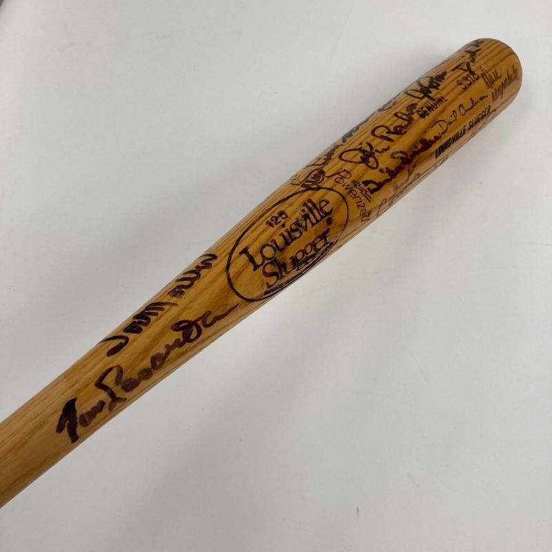 Sandy Koufax Don Drysdale Brooklyn Dodgers HOF Legends Multi Signed Bat Beckett - 10