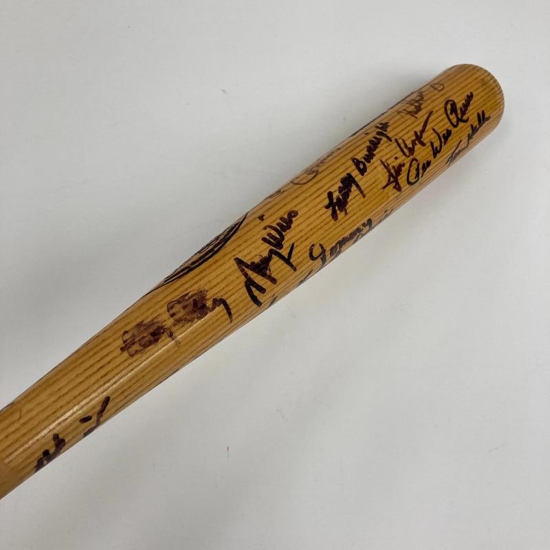 Sandy Koufax Don Drysdale Brooklyn Dodgers HOF Legends Multi Signed Bat Beckett - 6