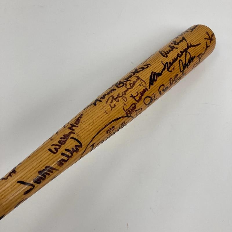 Sandy Koufax Don Drysdale Brooklyn Dodgers HOF Legends Multi Signed Bat Beckett - 9