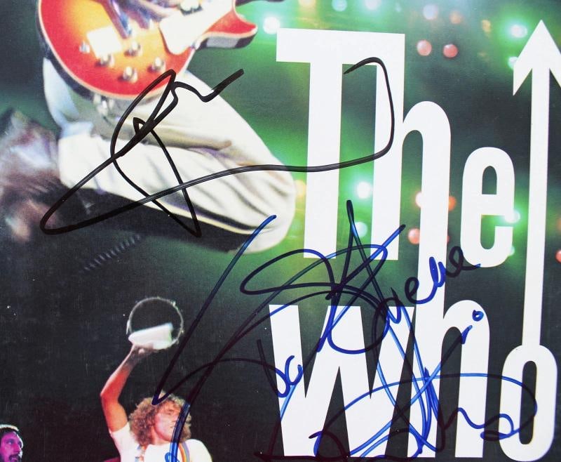 The Who (3) Daltrey, Townshend & Entwistle Signed Laserdisc Cover BAS #A42884 - 3