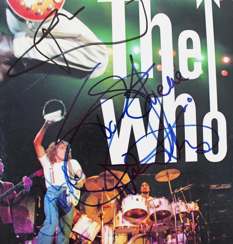 The Who (3) Daltrey, Townshend & Entwistle Signed Laserdisc Cover BAS #A42884 - 4