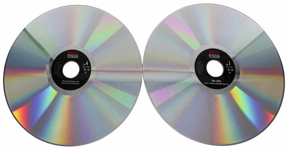 The Who (3) Daltrey, Townshend & Entwistle Signed Laserdisc Cover BAS #A42884 - 6