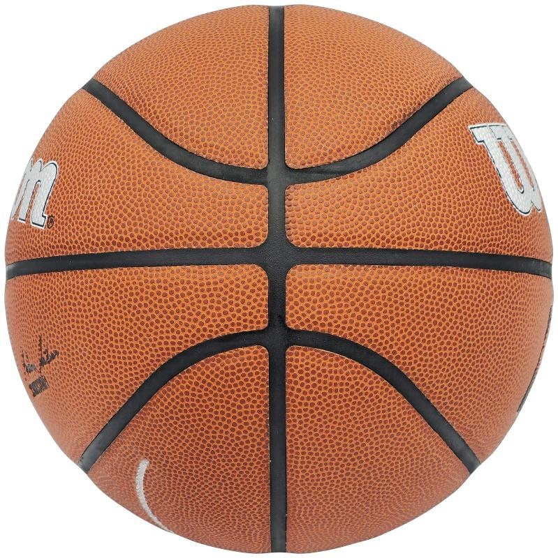 Victor Wembanyama Signed Composite Leather Spurs Logo Basketball Fanatics Holo - 8