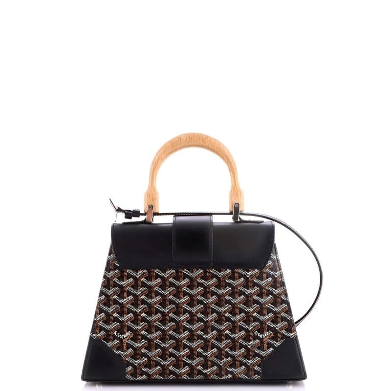 Goyard Saigon Top Handle Bag Coated Canvas with Leather PM - 3