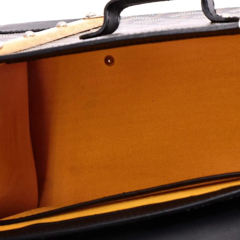 Goyard Saigon Top Handle Bag Coated Canvas with Leather PM - 5