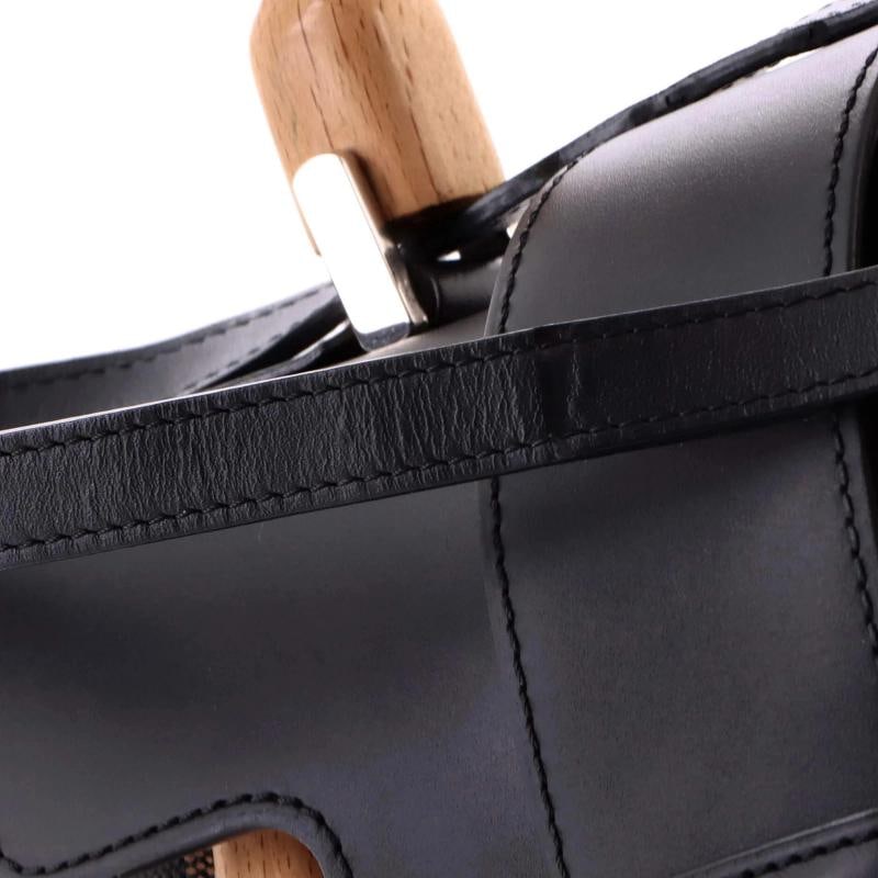 Goyard Saigon Top Handle Bag Coated Canvas with Leather PM - 6