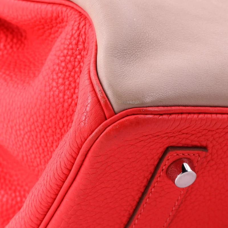 Hermes Birkin Handbag Cascade Tricolor Clemence and Swift with Brushed Palladium - 7