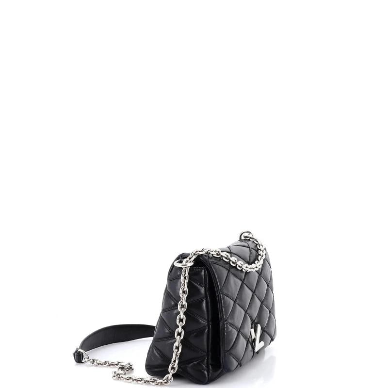 Louis Vuitton GO-14 Handbag Malletage Leather MM - 2