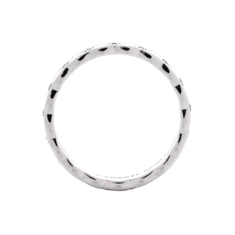Chanel Coco Crush Ring 18K White Gold and Diamonds Mini - 2