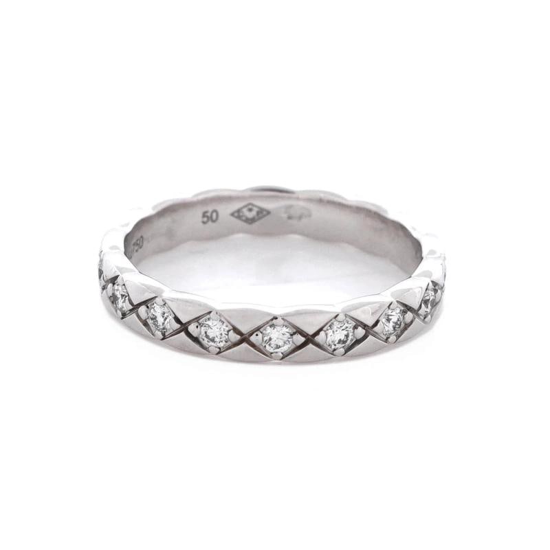 Chanel Coco Crush Ring 18K White Gold and Diamonds Mini - 3