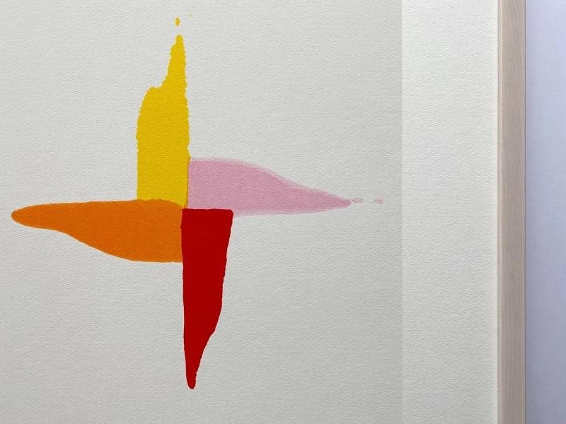 KENNETH NOLAND RARE MODERNIST FRAMED FINE ART SILKSCREEN PRINT "CORN SWEET" 1961 - 10